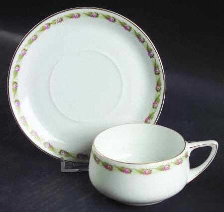 1244 Flat Cup & Saucer Set