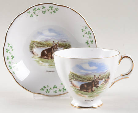 Homeland Footed Cup & Saucer Set