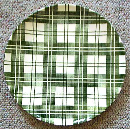 Tartan Green Luncheon Plate