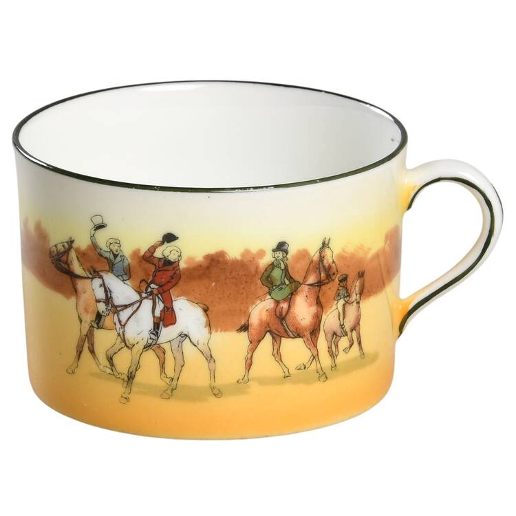 Hunting (John Peel, Earthenware) Cup for Dessert Plate & Cup Set
