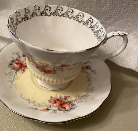 Rose Marie Series Footed Cup & Saucer Set