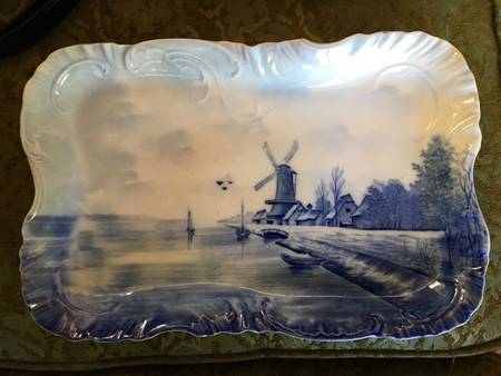 Delft Louis XIV 14" Rectangular Serving Platter