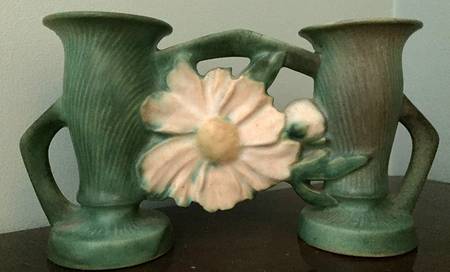 Peony Nile Green 4" Gate Vase (Double Bud)