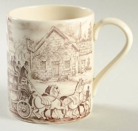 Coaching Scene Brown (Smooth) Mug