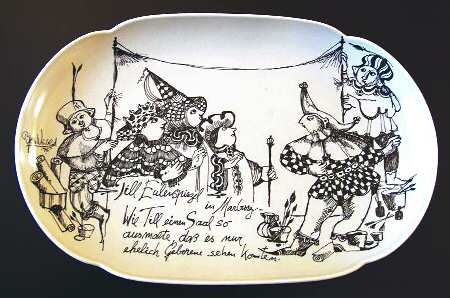 Till Eulenspiegel 14" Oval Serving Platter
