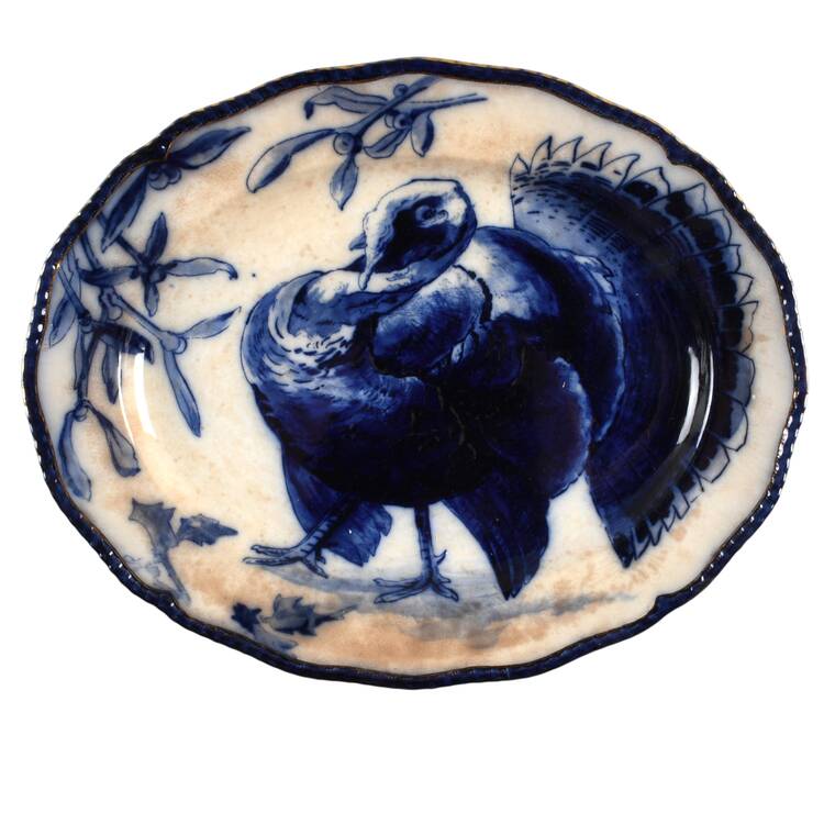 Turkeys 19" Oval Serving Platter