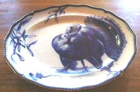 Turkeys 14" Oval Serving Platter