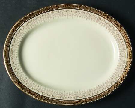 H9496 (Cream) 11" Oval Serving Platter