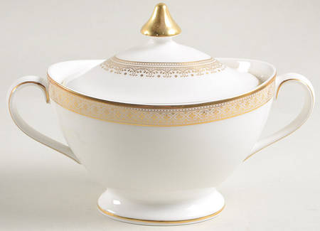 Piper Gold Sugar Bowl & Lid