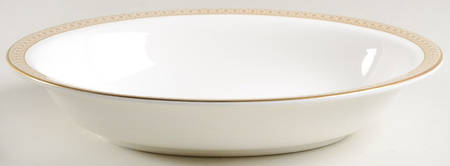 Piper Gold 10" Oval Vegetable Bowl