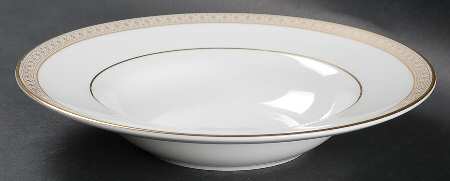 Piper Gold Rim Soup Bowl