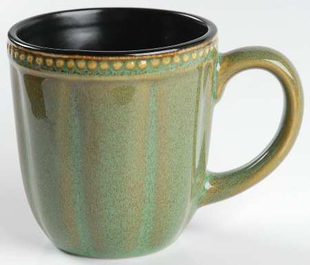 Hobnail Fall Green Mug