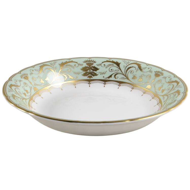 Darley Abbey Harlequin Green Coupe Cereal Bowl