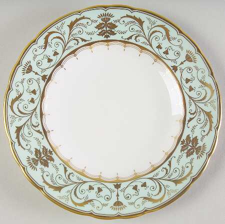 Darley Abbey Harlequin Green Bread & Butter Plate