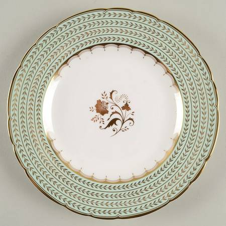 Darley Abbey Harlequin Green Accent Salad Plate