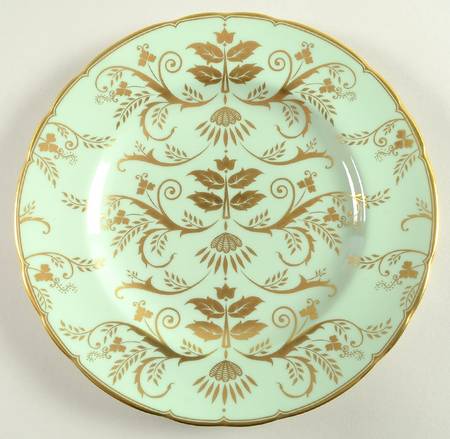 Darley Abbey Harlequin Green Salad Plate