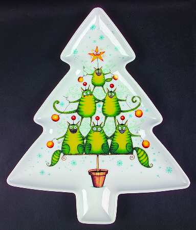 Festive Collection Large Tree Shaped Dish