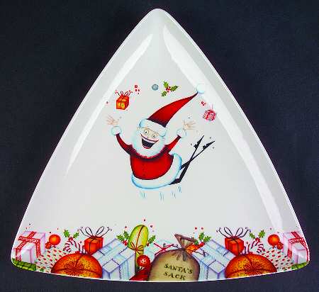 Festive Collection 9" Triangular Plate