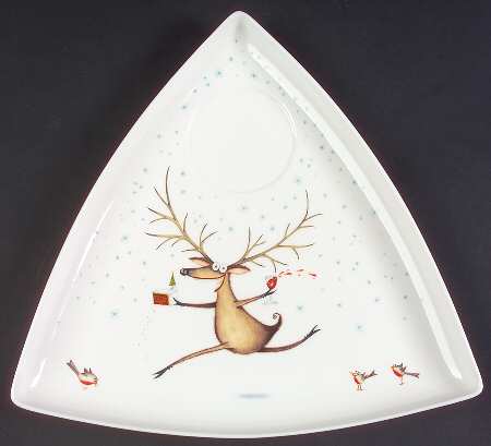 Festive Collection Chip Bowl/Plate for Chip & Dip Set