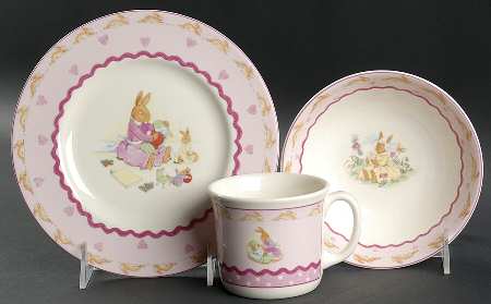 Bunnykins Sweethearts (3 Piece) Child's Set