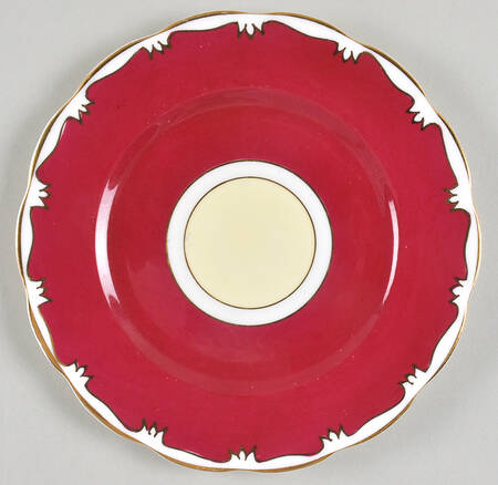1969 Red Bread & Butter Plate
