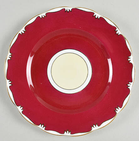 1969 Red Luncheon Plate