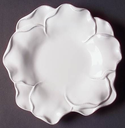 Antique White Leaf Collection Salad Plate
