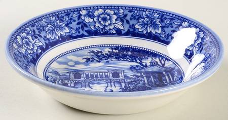 My Lady's Garden Blue Coupe Cereal Bowl