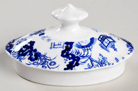 Blue Mikado (No Trim) Lid for Teapot