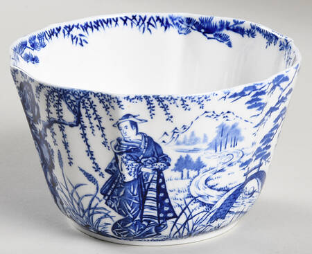 Blue Mikado (No Trim) Open Sugar Bowl