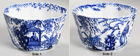 Blue Mikado (No Trim) Open Sugar Bowl
