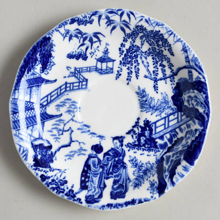 Blue Mikado (No Trim) Saucer
