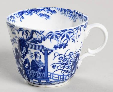 Blue Mikado (No Trim) Flat Cup