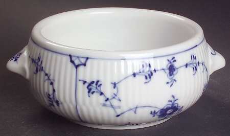 Blue Fluted Plain (Restaurantware) Open Sugar Bowl
