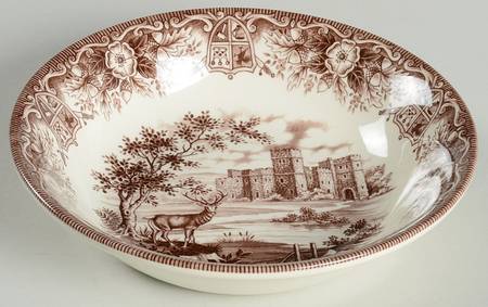 Monarch of the Castle Brown Coupe Soup Bowl