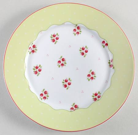 Chelsea Flowers Dessert/Pie Plate