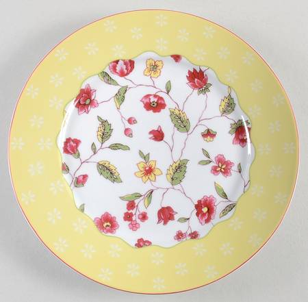 Chelsea Flowers Dessert/Pie Plate