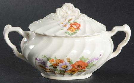 Wheat Sugar Bowl & Lid