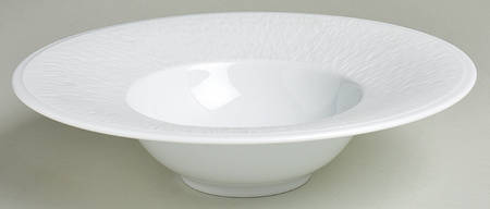 Mineral Sable White Rim Soup Bowl by Raynaud