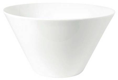 Organics White 10" Large Salad Serving Bowl