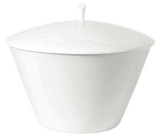 Organics White Round Covered Vegetable