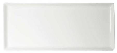 Organics White Rectangular Cake Plate