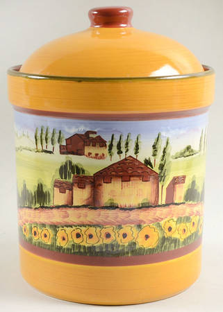 Douce Provence Countryside Large Canister & Lid