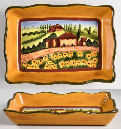 Douce Provence Countryside 12" Rectangular Baker