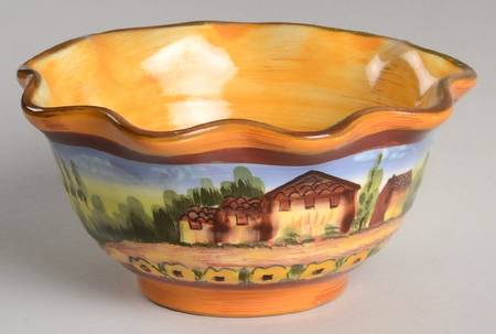 Douce Provence Countryside 6" Ruffled Bowl