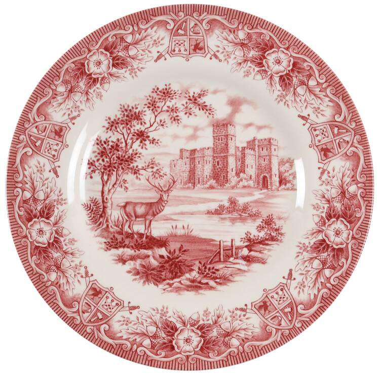 Monarch of the Castle Red Salad Plate