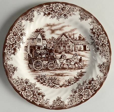 Coaching Scene Brown (Swirl) by Royal Stafford