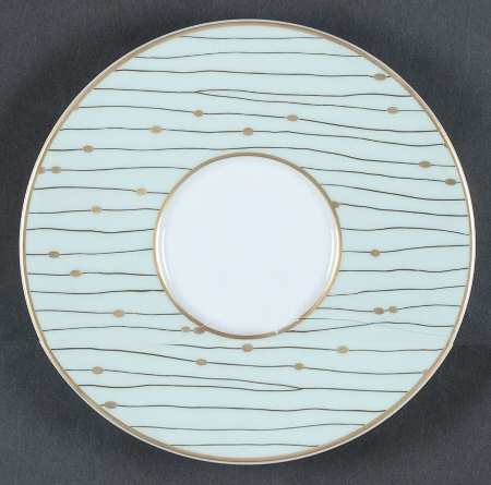 Pluies Green Saucer for Flat Cup