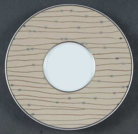 Pluies Beige Saucer for Flat Cup