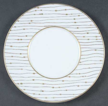 Pluies Gold Salad Plate